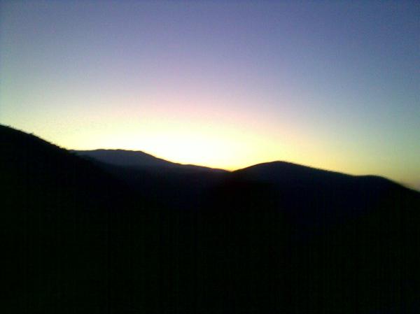 Anochecer, antes de volver a perder la cobertura